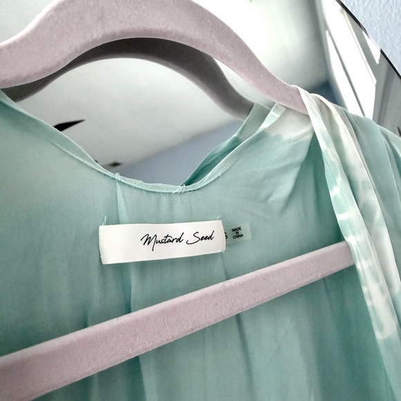 Aqua Tie-Dye Kimono - Picture 4 of 5